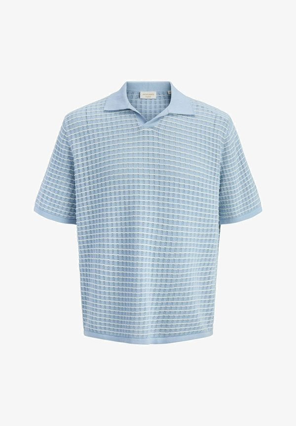 Jack & Jones Knitted Knitted - Polo shirt - cashmere blue