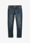 TOM TAILOR TTCURT TAPERED FIT - Straight leg jeans - blue/black denim