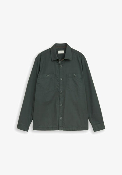 TOM TAILOR TOM TAILOR BLUSEN & SHIRTS OVERSHIRT MIT EINGRIFFSTASCHEN - Summer jacket - darkest olive