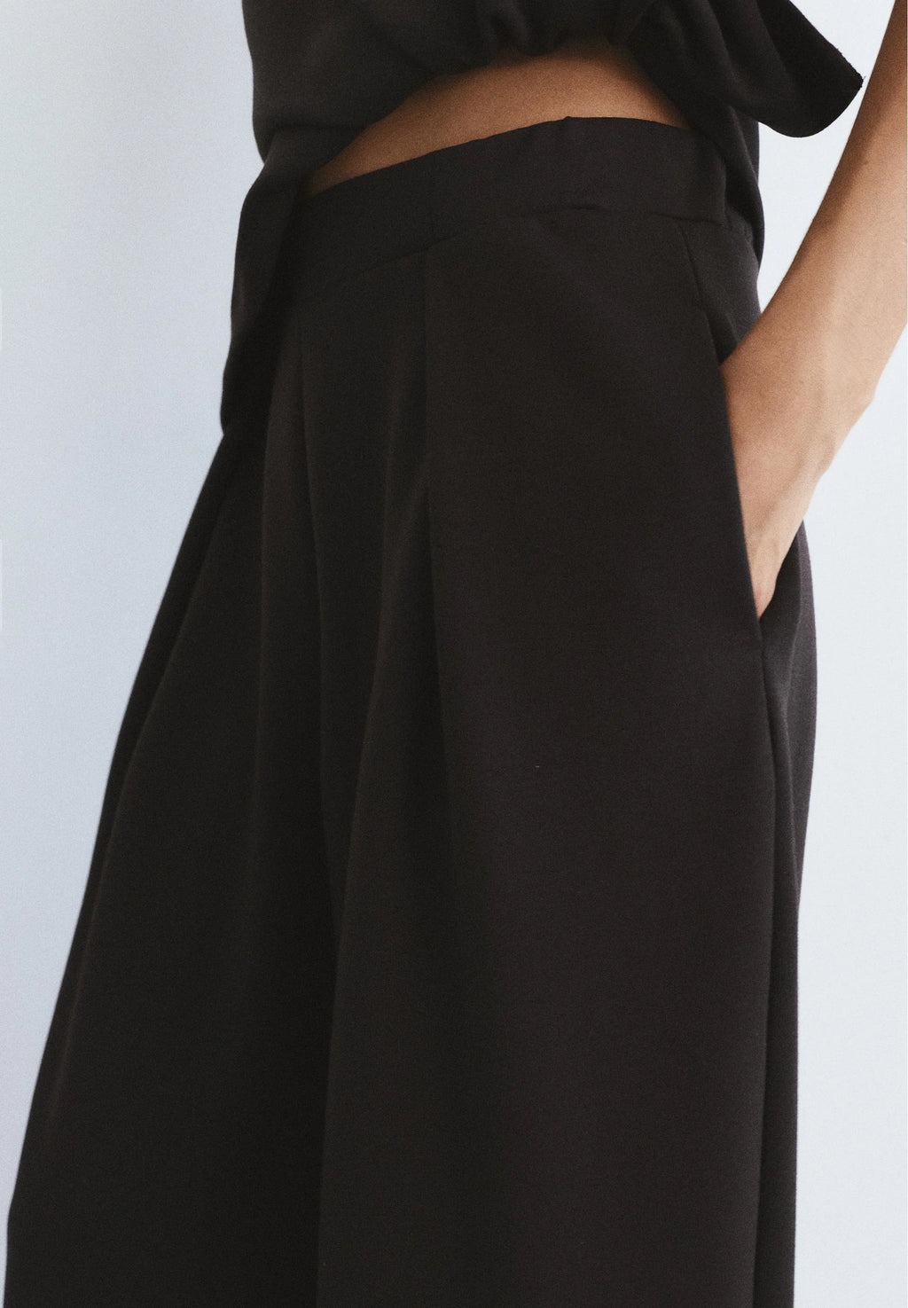 PULL&BEAR WIDE-LEG - Trousers - dark grey