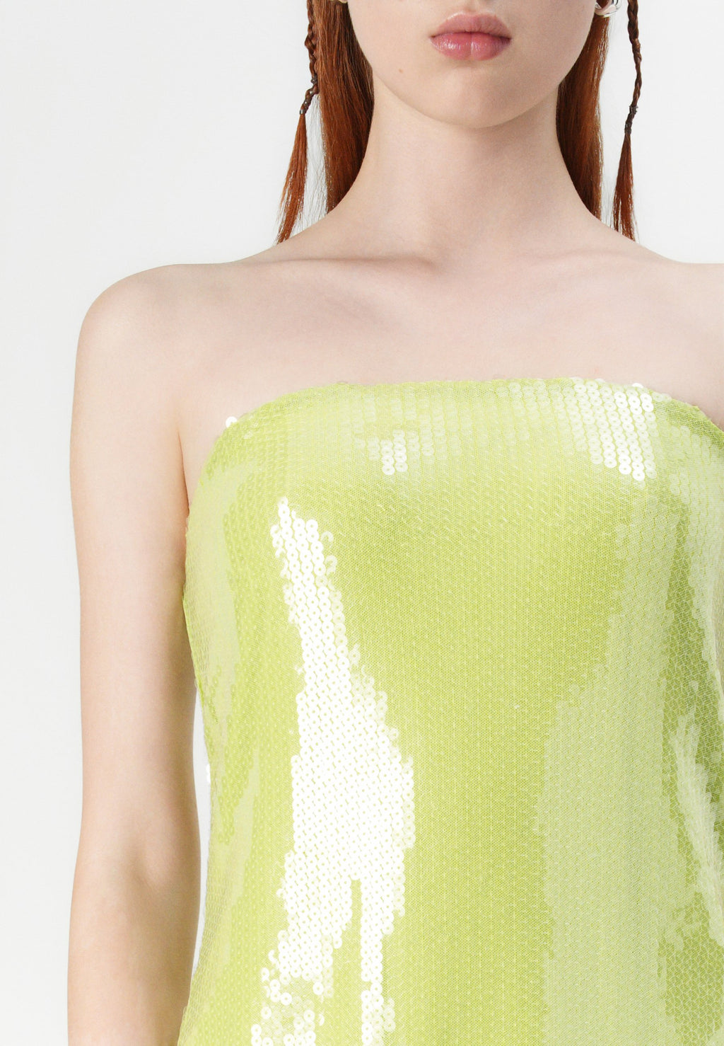 Abercrombie & Fitch BACH SEQUIN STRAPLESS SHORT DRESS