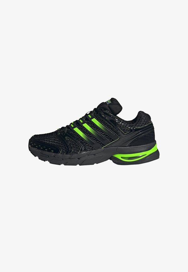 adidas Originals UNISEX - Trainers - core black   solar green   purple rush