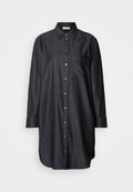 Marc O'Polo SHIRT DRESS ROUND HEM CHEST POCKET COLLAR LONG SLEEVE SOLID