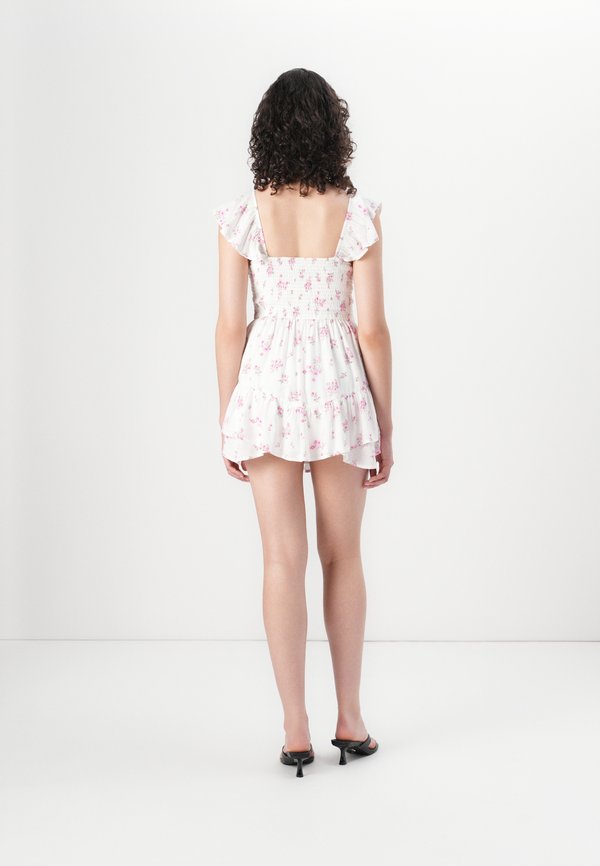 Hollister Co. FLUTTER SLEEVE PINCH BUST MINI SKORT DRESS
