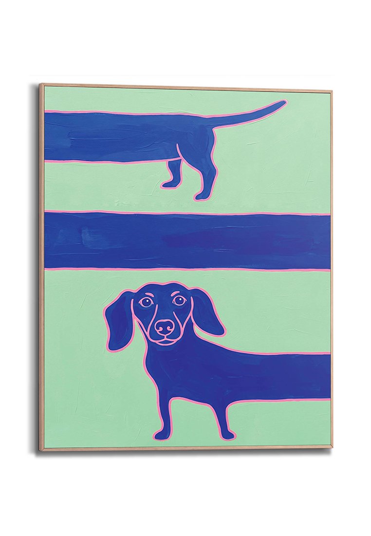 Orange Wallz LONG DACHSHUND