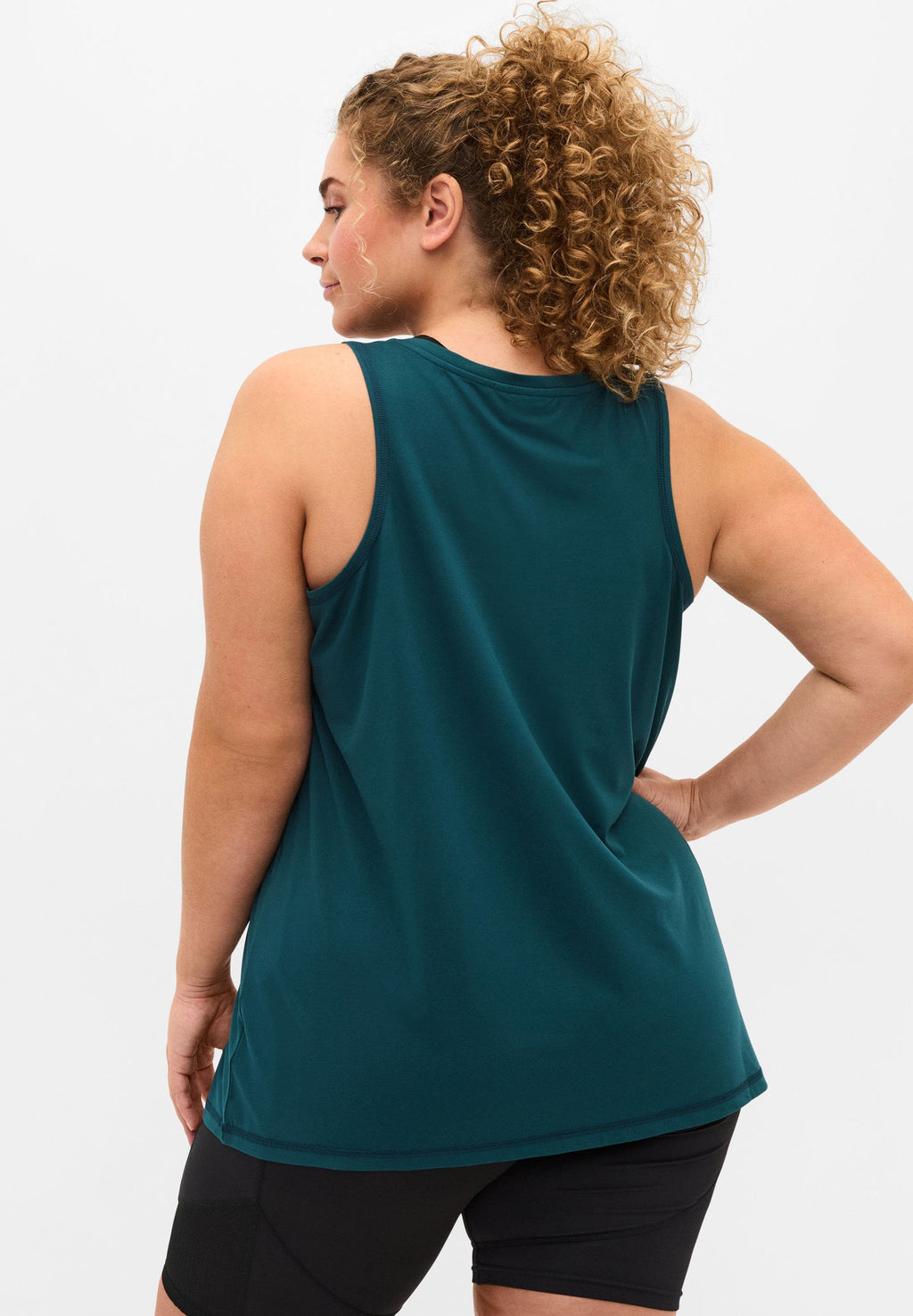 Active by Zizzi EINFARBIGES  MIT RUNDHALSAUSSCHNITT