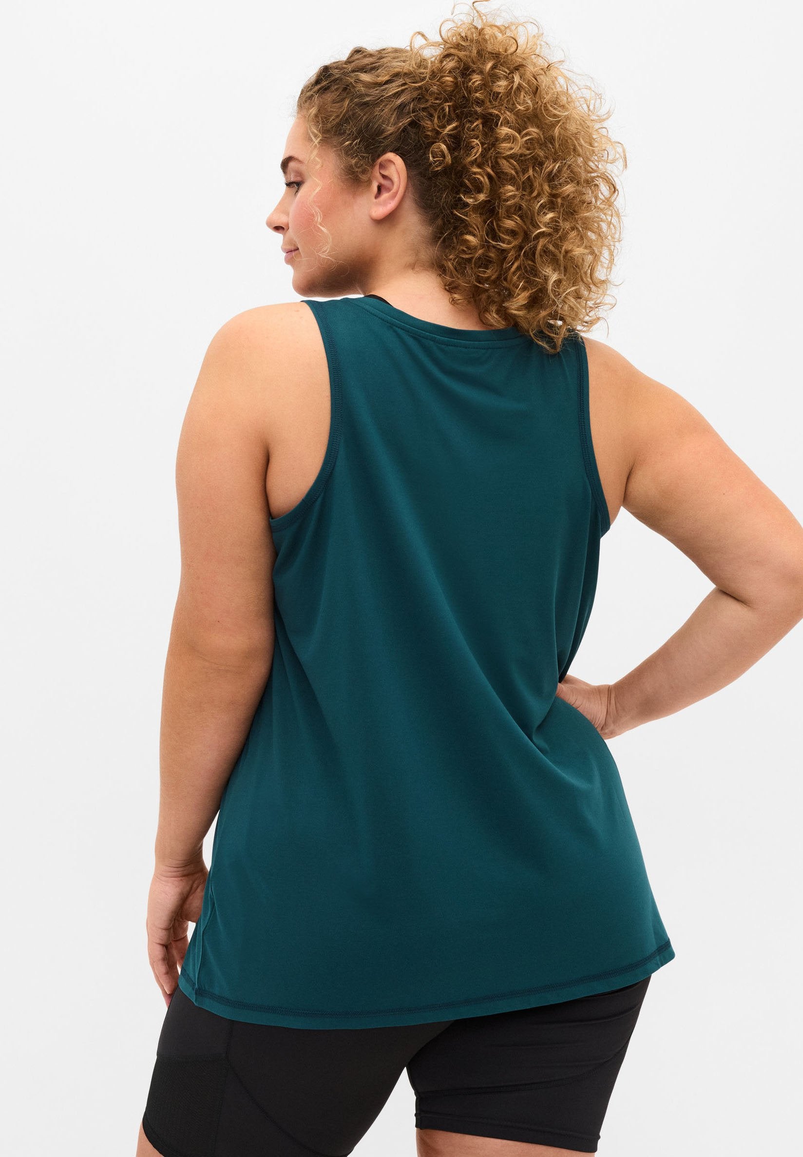 Active by Zizzi EINFARBIGES  MIT RUNDHALSAUSSCHNITT