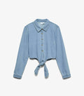 Vero Moda Denim VMMELANEY Denim - Button-down blouse - light blue denim