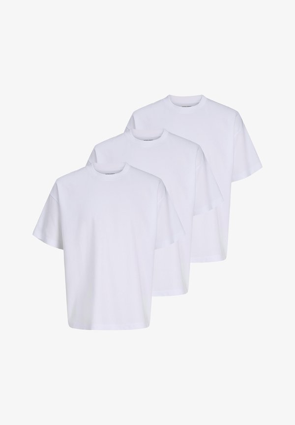 Jack & Jones JACK & JONES 3 PACK - Basic T-shirt - weiß