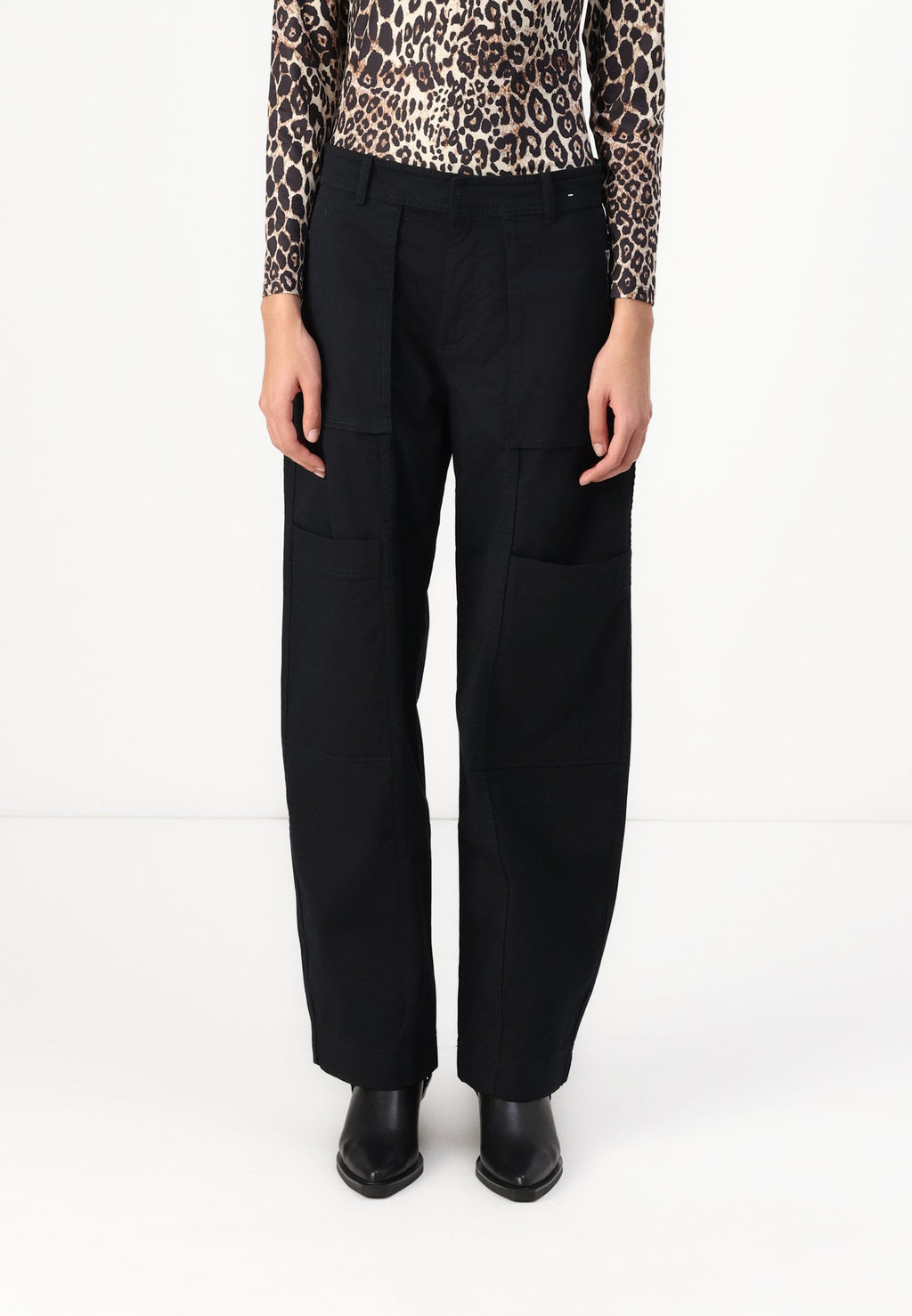 Abercrombie & Fitch HGH RISE ZIPPER UTILITY PANT