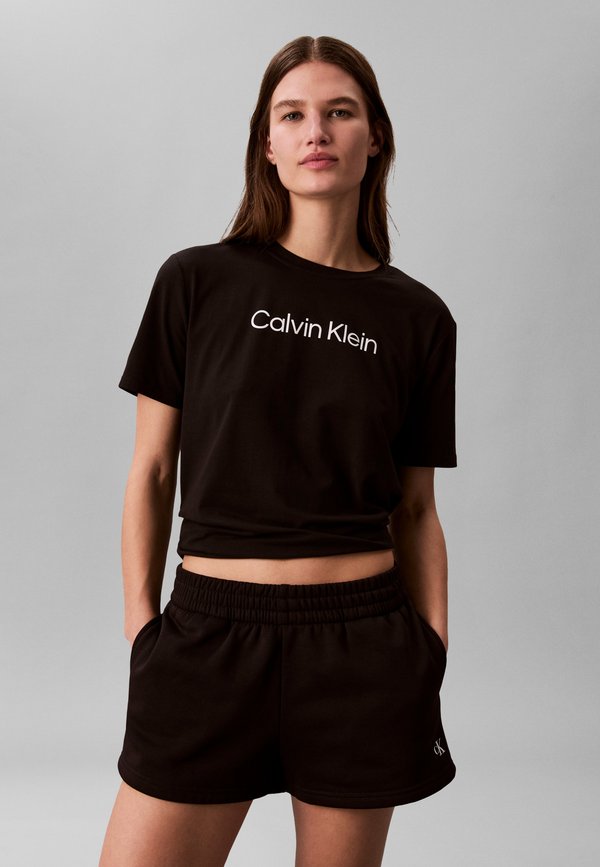 Calvin Klein COMMUTER REGULAR TEE - Print T-shirt - black