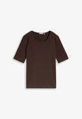 TOM TAILOR TOM TAILOR T-SHIRT BASIC T-SHIRT MIT RUNDHALSAUSSCHNITT - Basic T-shirt - java dark brown