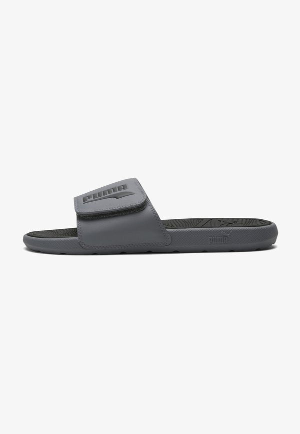 Puma COOL CAT 2.0 V FS SLIDES UNISEX - Pool slides - cool dark gray- black