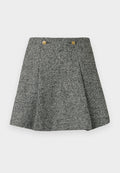 FESTIVE RELAXED HOUNDSTOOTH WOOL BLEND MINI SKIRT Media 1