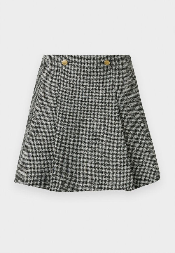 Tommy Hilfiger FESTIVE RELAXED HOUNDSTOOTH WOOL BLEND MINI SKIRT