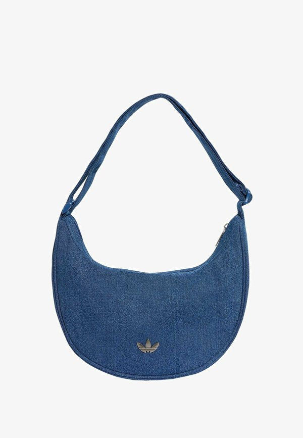 adidas Originals ADICOLOR HALF CRESCENT BAG UNISEX - Handbag - light denim