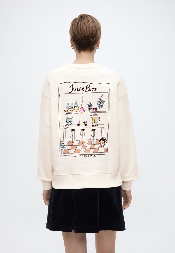 Marc O'Polo DENIM SWEATSHIRT, LSL, PRINT