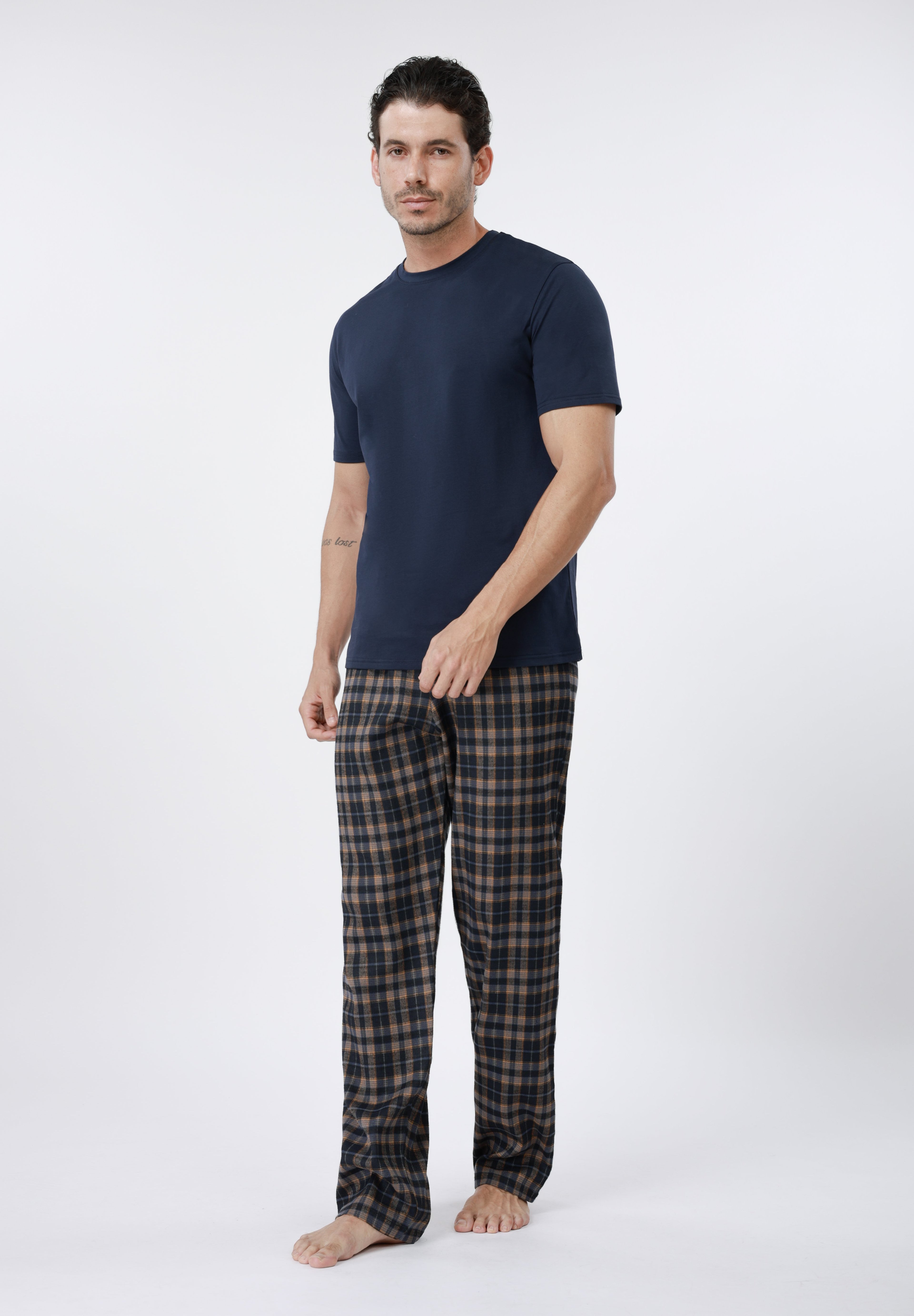 Pier One LONG TROUSER, SHORT, 2 T-SHIRT PYJAMA SET