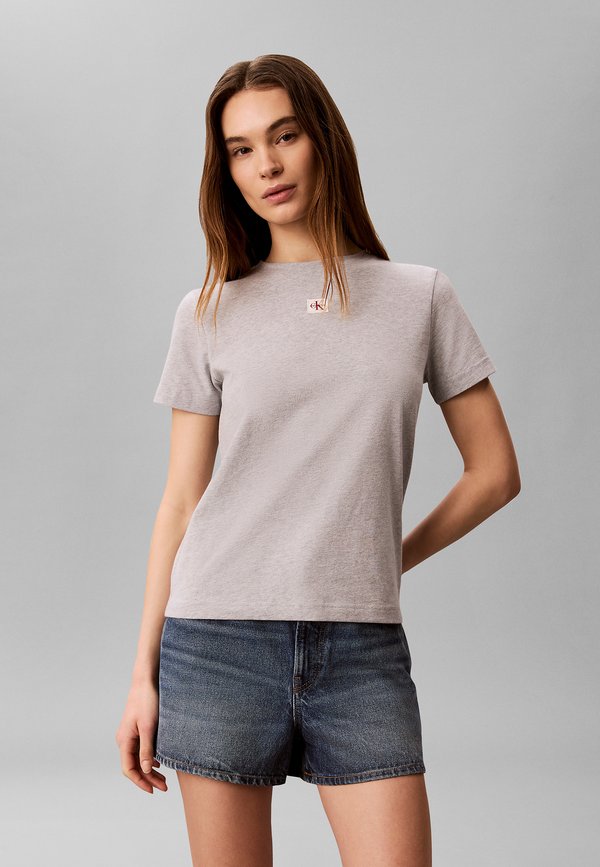 Calvin Klein Jeans CLASSIC FIT  - Basic T-shirt - heroic grey heather