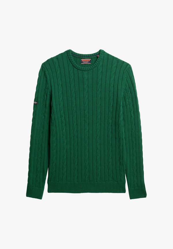 Superdry & Co CLASSIC CABLE CREW - Jumper - forest green