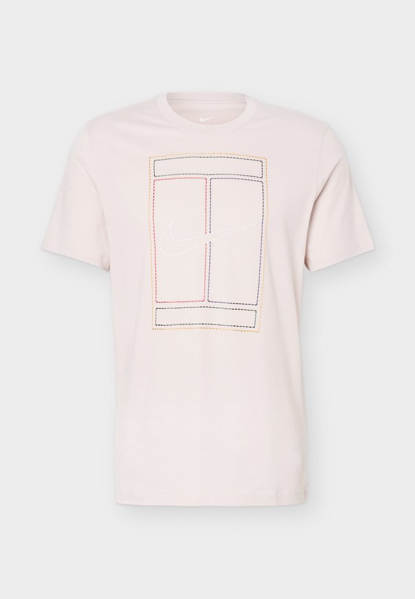 Nike Performance COURT TEE HERITAGE - Print T-shirt - silt red