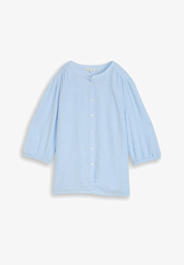 TOM TAILOR Blouse - fjord blue irregular stripe