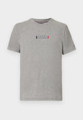 Tommy Hilfiger BRAND LOVE SMALL CENTER TEE - Basic T-shirt - medium grey heather