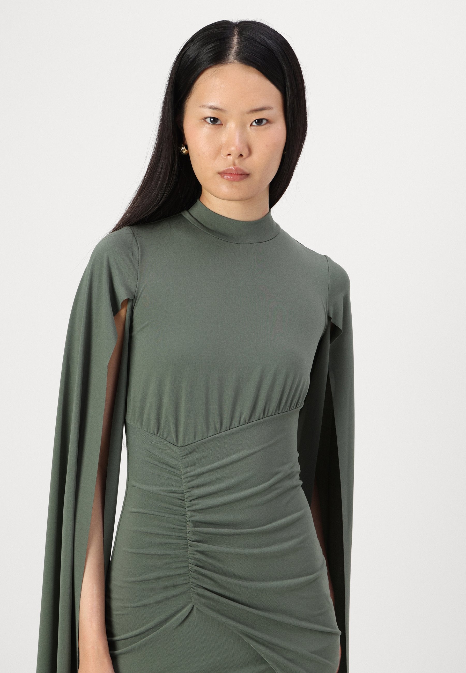 WAL G. DOHA OPEN SLEEVE SLINKY DRESS
