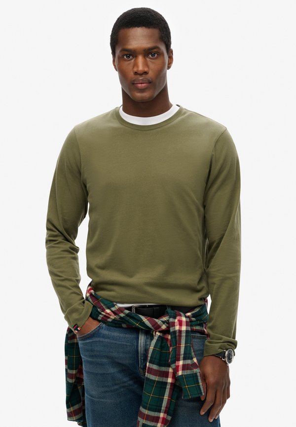 Superdry & Co CLASSIC ESSENTIAL - Long sleeved top - beetle green