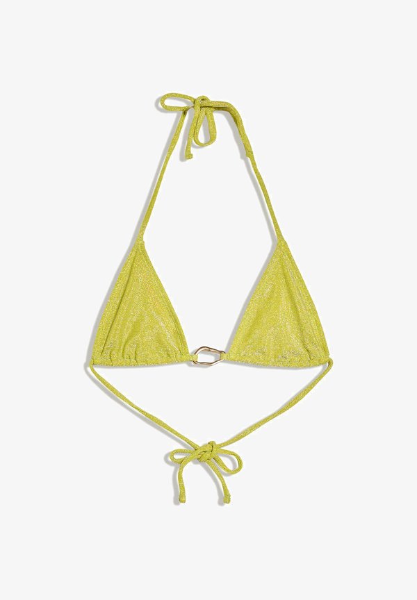 Bershka BIKINI TOP - Bikini top - neon yellow