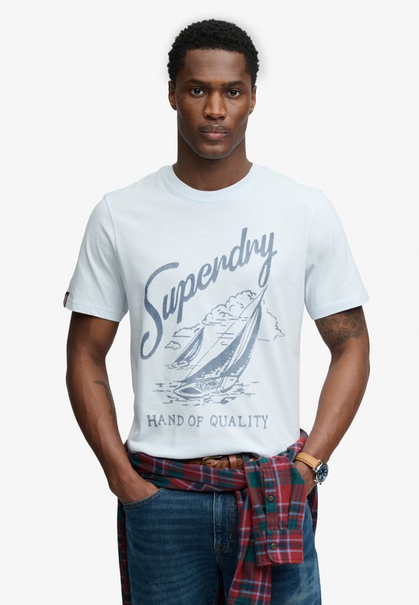 Superdry & Co SUPERDRY LO-FI DOCKSIDE T-SHIRT.. - Print T-shirt - moon blue