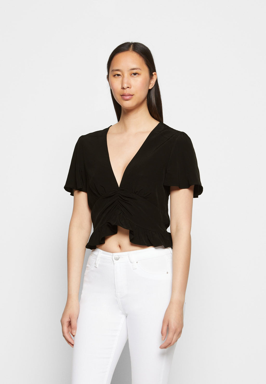 NA-KD FRONT ROUCHING FRILL