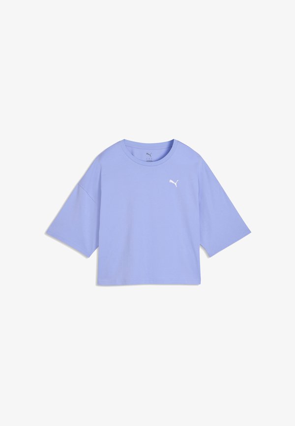 Puma WARDROBE ESS KURZES OVERSIZED-T-SHIRT - Basic T-shirt - intense lavender