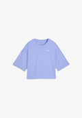 Puma WARDROBE ESS KURZES OVERSIZED-T-SHIRT - Basic T-shirt - intense lavender