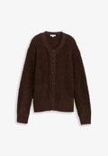TOM TAILOR Cardigan - dark pecan brown melange