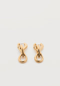 Calvin Klein SCULPTURED DROPES - Earrings - gold-coloured
