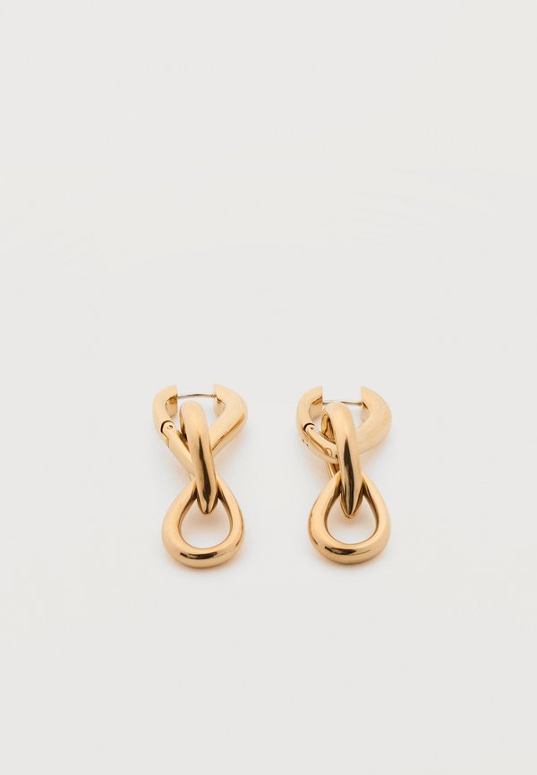 Calvin Klein SCULPTURED DROPES - Earrings - gold-coloured
