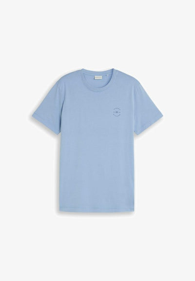 TOM TAILOR GARMENT DYE T-SHIRT - Basic T-shirt - pale blue