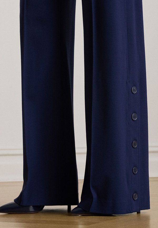 Lauren Ralph Lauren BUTTON-TRIM PONTE WIDE-LEG PANT