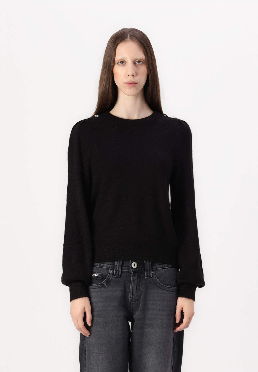 JDY JDYELANORA O NECK BUTTON