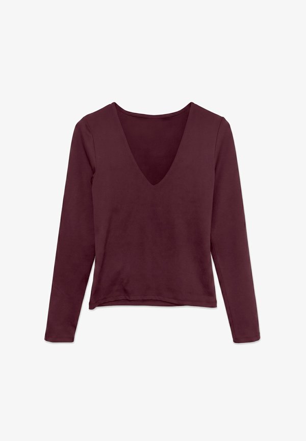 Vero Moda TOP VMLIVA TOP - Long sleeved top - winetasting