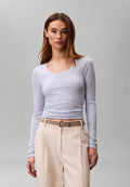Calvin Klein Long sleeved top - breezy blue