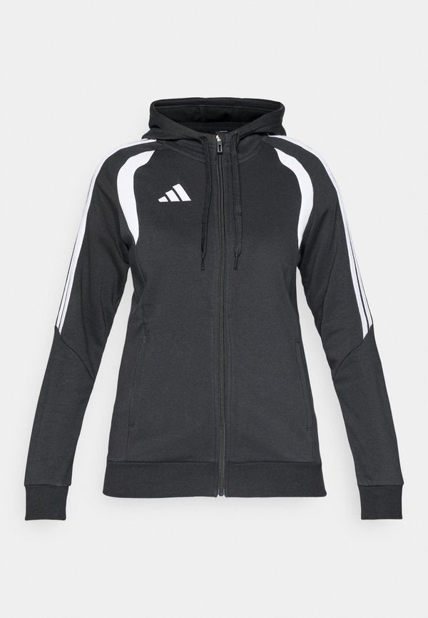 adidas Performance TIRO26 LEAGUE FULL ZIP HOODIE - Zip-up sweatshirt - black/white
