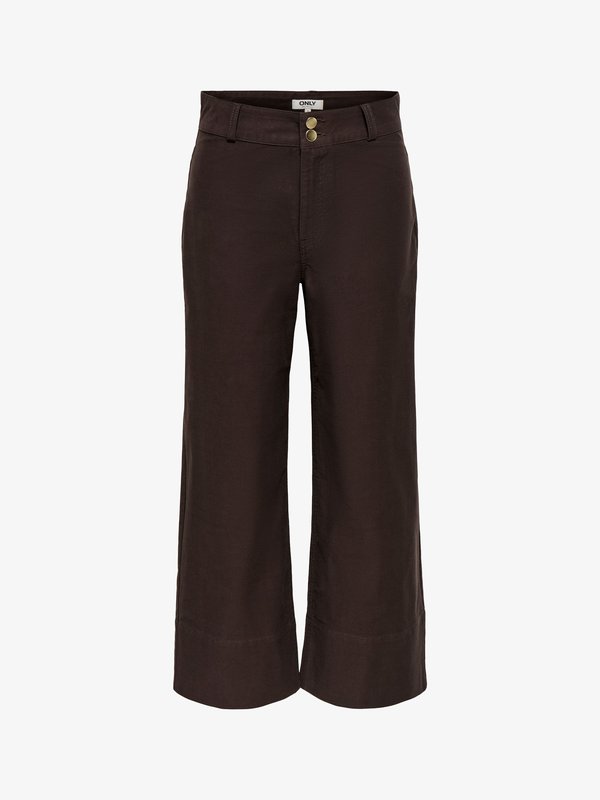 ONLY ONLMADISON-CLAIR Cropped Fit - Trousers - black coffee