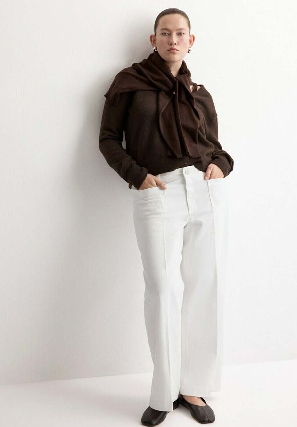 Mango Straight leg jeans - white