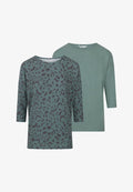 ONLY GLAMOUR 2 PACK - Long sleeved top - chinois green