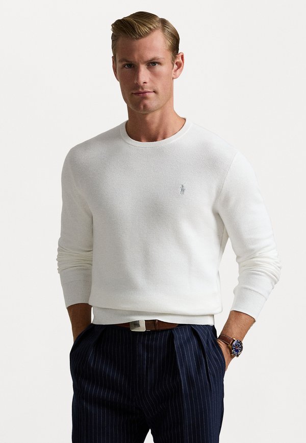 Polo Ralph Lauren MESH-KNIT COTTON CREWNECK SWEATER