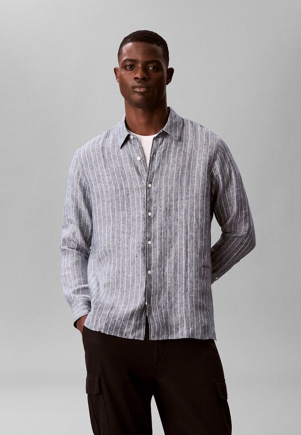 Calvin Klein PINSTRIPE  - Shirt - navy stone