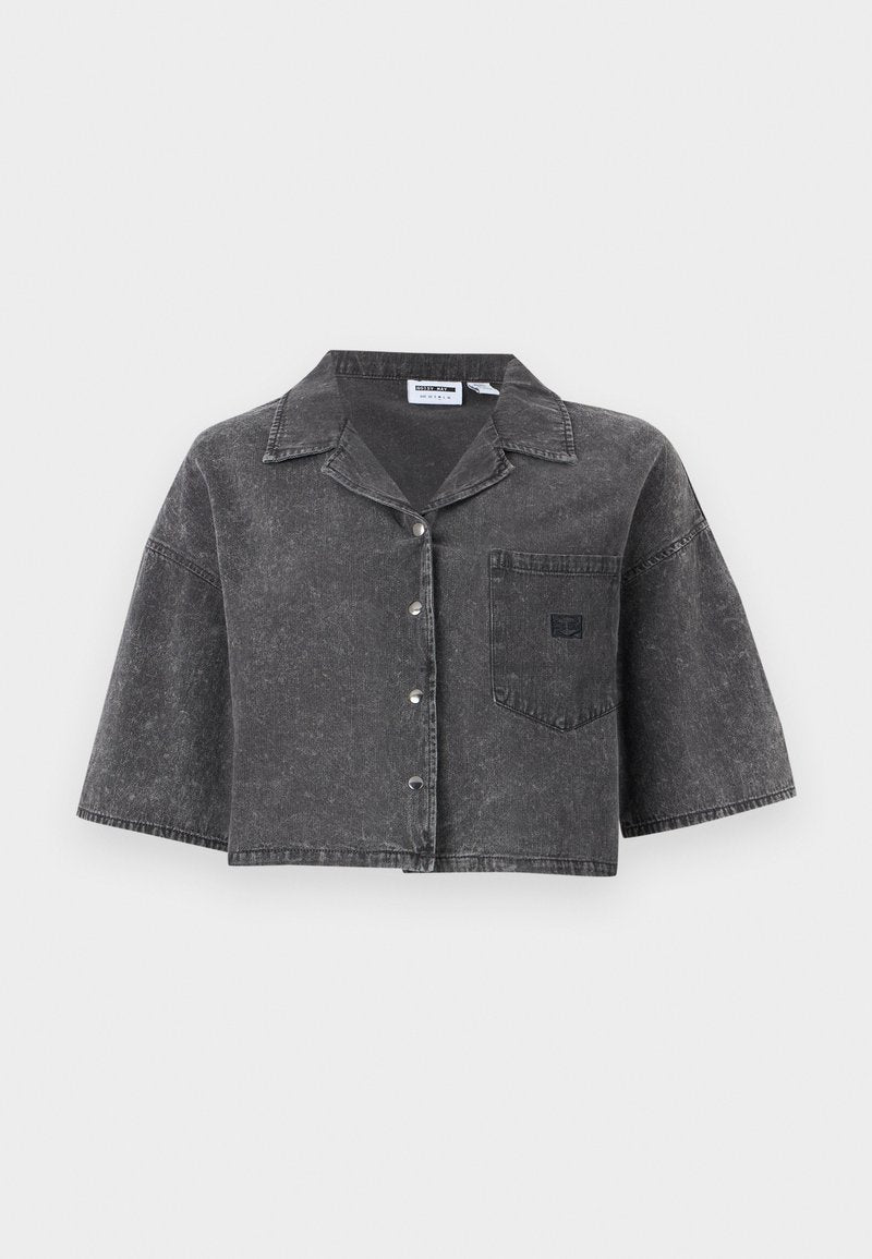 NMOREGON CROP DENIM SHIRT Media 1