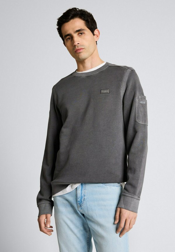 TOM TAILOR MIT ÄRMELTASCHE - Sweatshirt - tarmac grey